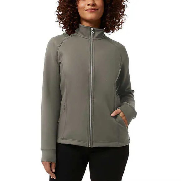 NWT 32 Degrees Heat Women's Active Full Zip Jacket Gray Size M $60 WWW046 - Picture 1 of 5